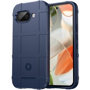 Mobigear Rugged Shield Google Pixel 9a Hoesje Flexibel TPU Backcover Shockproof - Blauw