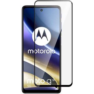 Mobigear Premium Motorola Moto G51 5G Glazen Screenprotector - Case Friendly - Zwart