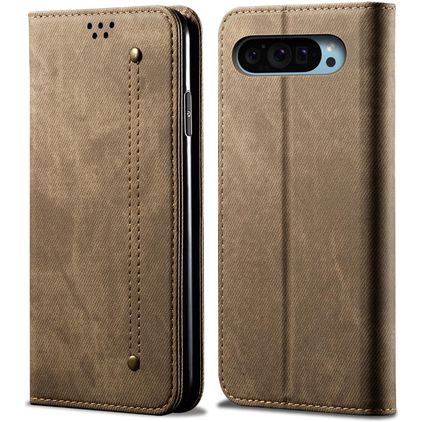 Mobigear Ranch Google Pixel 9 Hoesje Bookcase Portemonnee - Khaki