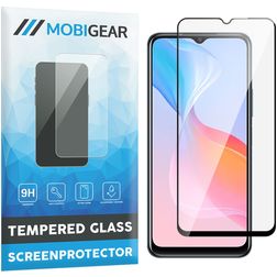 Mobigear Premium Vivo Y21s Glazen Screenprotector - Case Friendly - Zwart