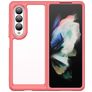 Mobigear Crystal Samsung Galaxy Z Fold 4 Hoesje Hardcase Backcover - Transparant / Rood