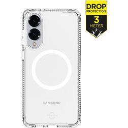 ITSKINS Level 2 HybridMagClear R Doorzichtig Samsung Galaxy S25 Edge MagSafe Hoesje Hardcase Backcover Shockproof - Transparant