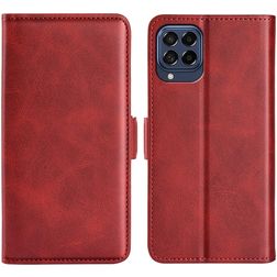 Mobigear Slim Magnet Samsung Galaxy M33 Hoesje Bookcase Portemonnee - Rood