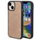Mobiparts Classic iPhone 14 MagSafe Hoesje TPU,Kunstleer Backcover - Moonstone Beige