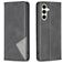 Mobigear Rhombus Slim Samsung Galaxy S24 FE Hoesje Bookcase - Zwart