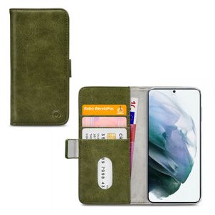 Mobilize Elite Gelly Samsung Galaxy S21 Plus Hoesje Bookcase Portemonnee - Groen