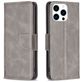 Mobigear Excellent iPhone 16 Pro Max Hoesje Bookcase Portemonnee - Grijs