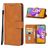 Mobigear Wallet Samsung Galaxy M22 Hoesje Bookcase Portemonnee - Bruin