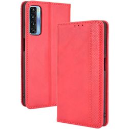 Mobigear Sensation TCL 20L Plus Hoesje Bookcase Portemonnee - Rood