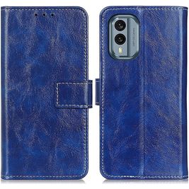 Mobigear Basic Nokia X30 Hoesje Bookcase Portemonnee - Blauw