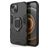 Mobigear Armor Ring iPhone 13 Hoesje Hardcase Backcover Shockproof met Ringhouder - Zwart