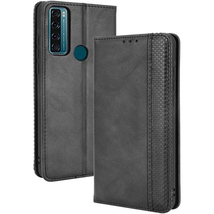 Mobigear Sensation TCL 20 SE Hoesje Bookcase Portemonnee - Zwart