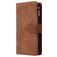 Mobigear Zipper Samsung Galaxy A41 Hoesje Bookcase Portemonnee - Bruin