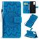 Mobigear Sunflower Samsung Galaxy S20 Plus Hoesje Bookcase Portemonnee - Blauw