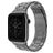 Mobigear Antwerp Stalen Apple Watch Bandje Vouwsluiting - 42/41/40/38 mm - Grijs