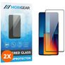 Mobigear Premium POCO M6 Pro Glazen Screenprotector - Case Friendly - Zwart (2-Pack)