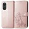 Mobigear Clover OPPO Reno 8T 4G Hoesje Bookcase Portemonnee - Roségoud