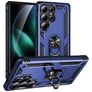 Mobigear Armor ring Samsung Galaxy S25 Ultra Hoesje Hardcase Backcover Shockproof met Ringhouder - Blauw