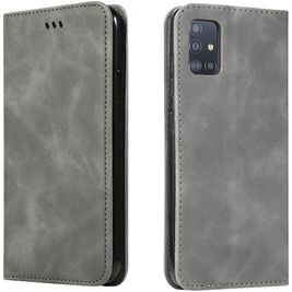 Mobigear Retro Slim Samsung Galaxy A71 Hoesje Bookcase Portemonnee - Zwart