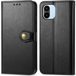 Mobigear Snap Button Xiaomi Redmi A1 4G Hoesje Bookcase Portemonnee - Zwart