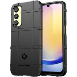 Mobigear Rugged Shield Samsung Galaxy A55 Hoesje Flexibel TPU Backcover Shockproof - Zwart