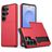 Mobigear Card Samsung Galaxy S26 Ultra Hoesje Hardcase Backcover Shockproof met Pasjeshouder - Rood