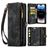 Caseme 008 iPhone 14 Pro Hoesje Uitneembare 2in1 Bookcase Portemonnee - Zwart
