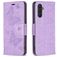 Mobigear Butterfly Samsung Galaxy A24 Hoesje Bookcase Portemonnee - Paars