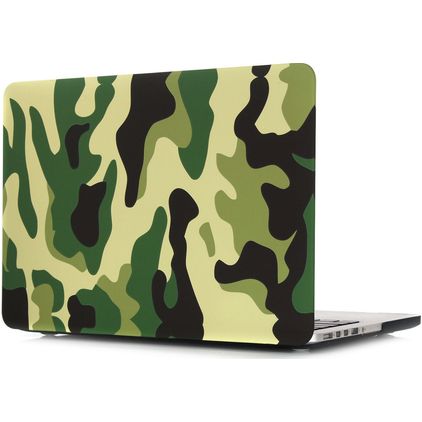Mobigear Design MacBook Pro 13 Inch (2012-2015) Hoes Hardshell Laptopcover MacBook Case - Jungle Camauflage - Model A1425 / A1502