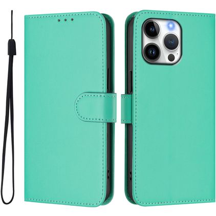 Mobigear Urban Wallet iPhone 16 Pro Max Hoesje Bookcase Portemonnee - Groen