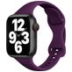 Mobigear Sport Slim Siliconen Apple Watch Bandje Druksluiting - 42/41/40/38 mm - Paars