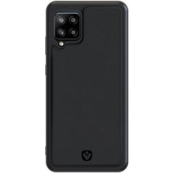Valenta Snap Samsung Galaxy A42 Hoesje Echt Leer Backcover - Zwart