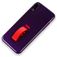 Mobigear Rubber Ring iPhone XS Max Hoesje Hardcase Backcover met Ringhouder - Paars