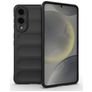 Mobigear Bumpy Samsung Galaxy S25 Edge Hoesje Flexibel TPU Backcover - Zwart