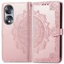 Mobigear Mandala HONOR 70 Hoesje Bookcase Portemonnee - Roségoud