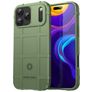 Mobigear Rugged Shield iPhone 17 Pro Max Hoesje Flexibel TPU Backcover Shockproof - Groen
