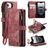 CaseMe C30 iPhone 17e Hoesje Bookcase Portemonnee - Rood