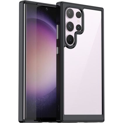 Mobigear Crystal Samsung Galaxy S24 Ultra Hoesje Hardcase Backcover - Zwart