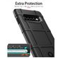Mobigear Rugged Shield Samsung Galaxy S10 Plus Hoesje Flexibel TPU Backcover Shockproof - Zwart