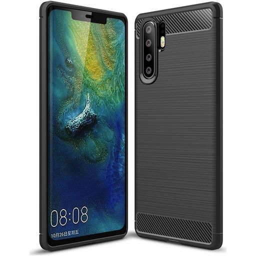 Mobigear Brushed Slim Huawei P30 Pro Hoesje Flexibel TPU Backcover - Zwart