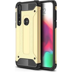 Mobigear Outdoor Motorola Moto G8 Plus Hoesje Hardcase Backcover Shockproof - Goud