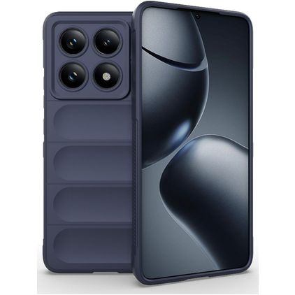 Mobigear Bumpy Xiaomi 14T Pro Hoesje Flexibel TPU Backcover - Donkerblauw