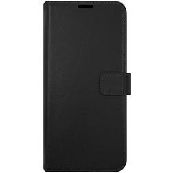 Valenta Gel Skin Samsung Galaxy A54 Hoesje Echt Leer Bookcase Portemonnee - Zwart