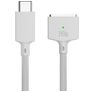 Mobigear Nylon Braided USB-C naar Apple MagSafe 3 Kabel 2 Meter - Wit