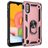 Mobigear Shockproof Case Magnetic Ring Rose Gold Samsung Galaxy A01