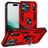 Mobigear Armor Ring iPhone 17 Pro Hoesje Hardcase Backcover Shockproof met Ringhouder - Rood