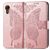 Mobigear Butterfly Samsung Galaxy Xcover 7 Hoesje Bookcase Portemonnee - Roségoud