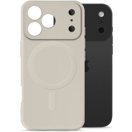 My Style Protective Flex iPhone 17 Pro MagSafe Hoesje Flexibel TPU Backcover - Antique White