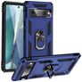 Mobigear Armor Ring Google Pixel 7 Pro Hoesje Hardcase Backcover Shockproof met Ringhouder - Blauw