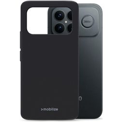 Mobilize Rubber Gelly POCO F8 Ultra Hoesje Flexibel TPU Backcover - Zwart